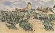 Vincent Van Gogh The Mill of Alphonse Daudet at Fontevieille (nn04) Spain oil painting artist